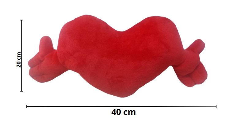 CORACAO PELUCIA PEQ.